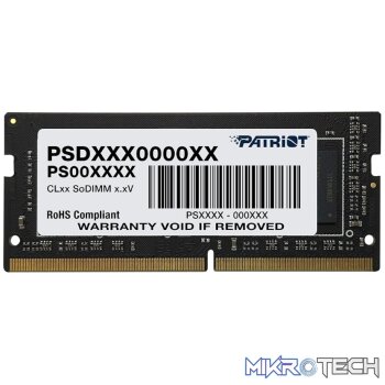 Patriot Signature Line 8GB 2400MHz DDR4 Dual Rank SODIMM Notebook Memory
