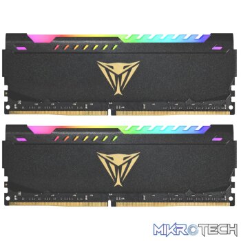 Patriot Vipersteel 32GB KIT (2x16GB) 3600MHz DDR4 Desktop Gaming Memory RGB