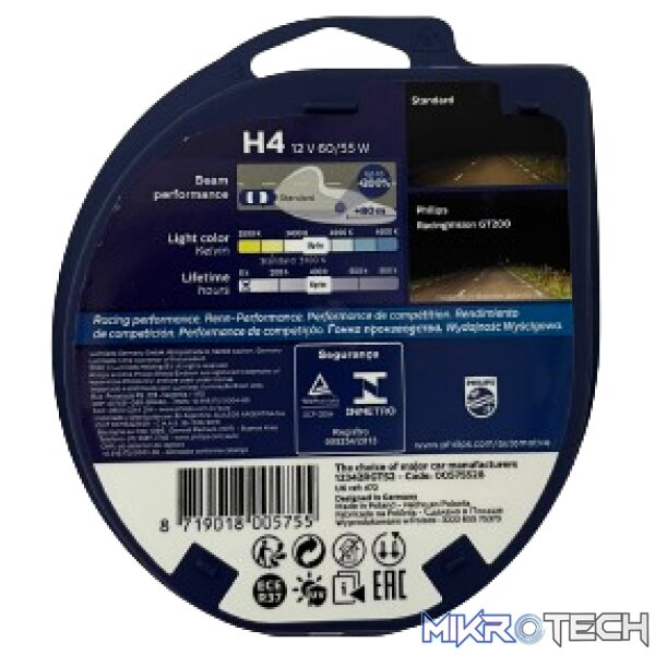 Philips H7 Racing Vision High Performance Headlights - Image 2