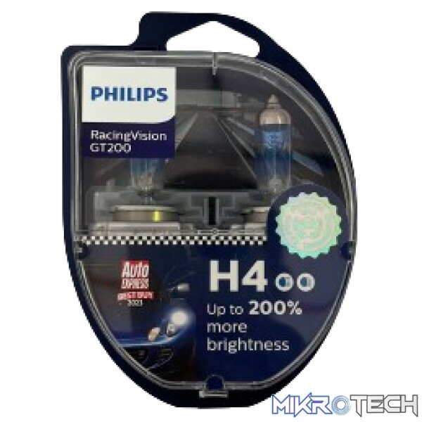 Philips RV-H4 H4 Racing Vision High Performance Headlights Philips RV-H4 H4 Racing Vision High Performance Headlights