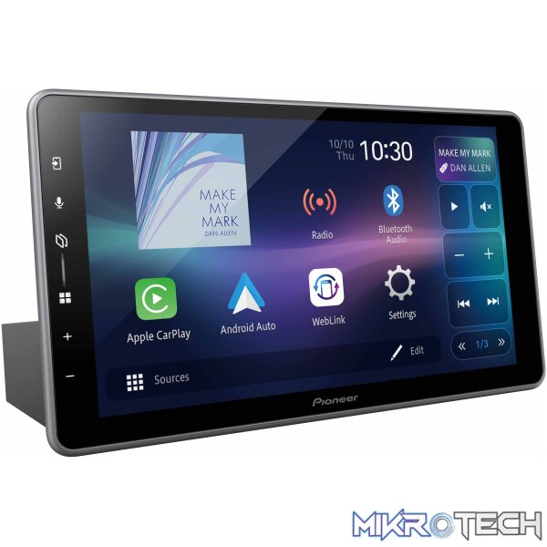 Pioneer DMH-ZF7650BT 9" Carplay/AndroidAuto Double Din Radio - Image 3