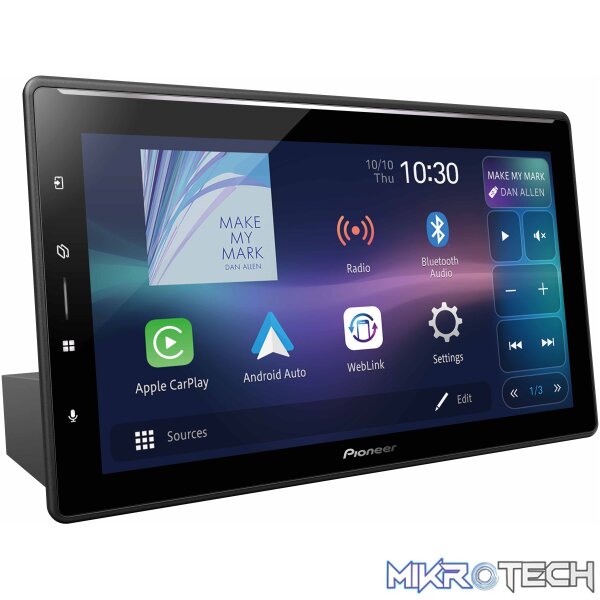 Pioneer DMH-ZF9650BT 10.1" Carplay/AndroidAuto Double Din Radio - Image 3