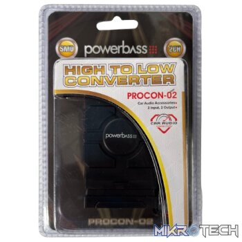 Powerbass PROCON02 CONVERTER  2 Channel Pro HI/LOW