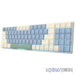 Redragon BS8772 Wireless Keyboard and Mouse Combo - Cream/Blue - Image 5