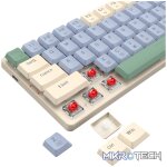 Redragon BS8772 Wireless Keyboard and Mouse Combo - Cream/Blue - Image 6