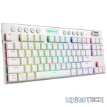 Redragon K621W HORUS PRO RGB TKL RGB Mechanical Gaming Keyboard - White - Image 2