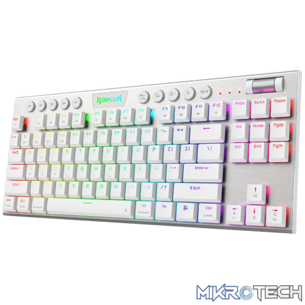 Redragon K621W HORUS PRO RGB TKL RGB Mechanical Gaming Keyboard - White - Image 3