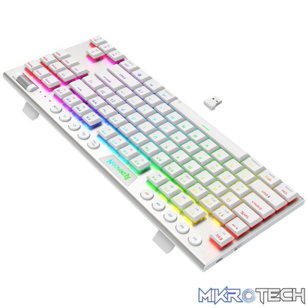 Redragon K621W HORUS PRO RGB TKL RGB Mechanical Gaming Keyboard - White - Image 5