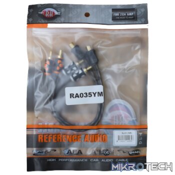 Reference Audio High Performance Splitter Cable for 2 Channel Amplifier