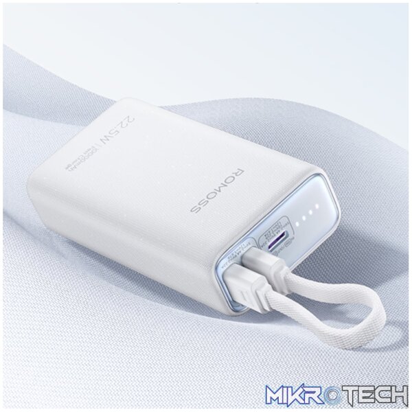 Romoss PHA10 10000mAh 22.5W Fast Charge Power Bank – Grey - Image 3
