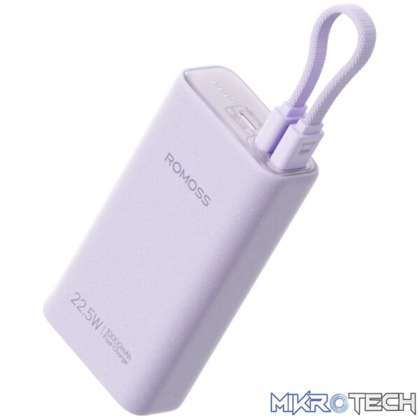 Romoss PHA10 10000mAh 22.5W Fast Charge Power Bank – Purple - Image 2