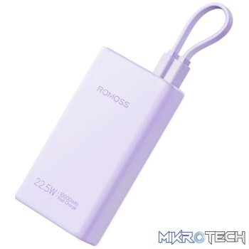 Romoss PHA10 10000mAh 22.5W Fast Charge Power Bank – Purple