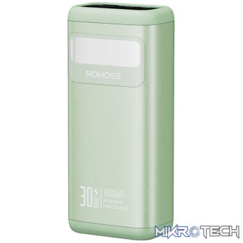 Romoss PMT30 30000mAh 30W Fast Charge Power Bank – Green