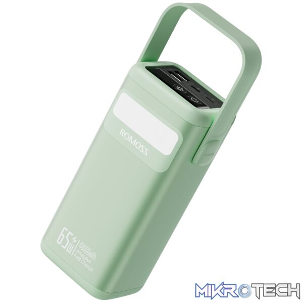 Romoss PMT40 EZCarry Pro 40000mAh 65W Fast Charge Power Bank - Green - Image 2