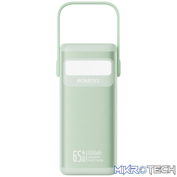 Romoss PMT40 EZCarry Pro 40000mAh 65W Fast Charge Power Bank - Green - Image 3