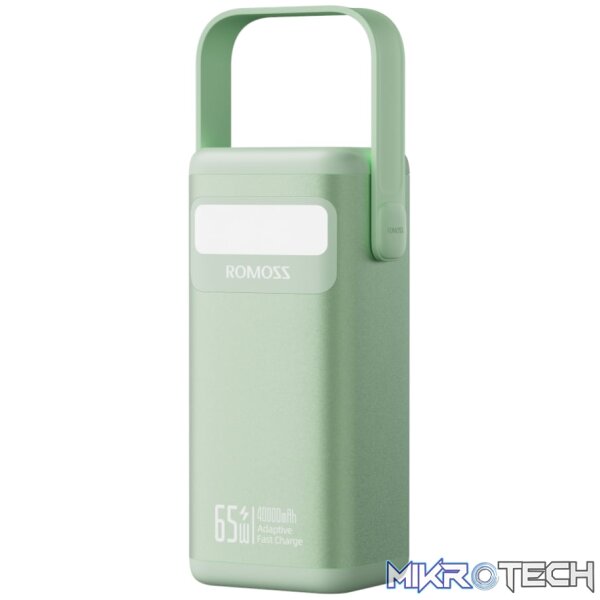 Romoss PMT40 EZCarry Pro 40000mAh 65W Fast Charge Power Bank - Green Romoss PMT40 EZCarry Pro 40000mAh 65W Fast Charge Power Bank - Green