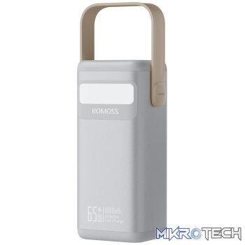 Romoss PMT40 EZCarry Pro 40000mAh 65W Fast Charge Power Bank - Silver