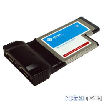 Sunix ECSA24 2x eSATA II ExpressCard 54