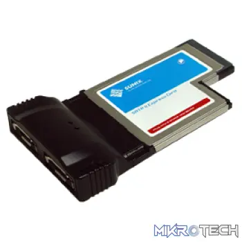 Sunix ECSA24 2x eSATA II ExpressCard 54