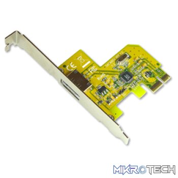 Sunix SATA0014 1x External SATA PCI-express Card
