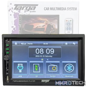 Targa TDD-702MP5 Bluetooth/USB Double Din Radio