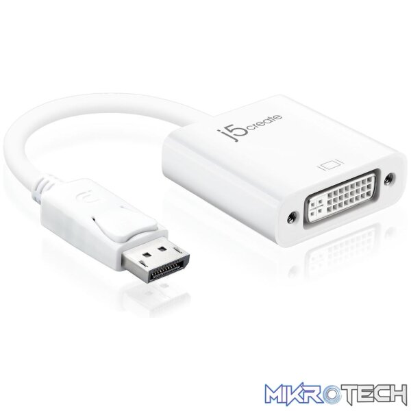 j5 Create DisplayPort Male to DVI-I Female Adapter j5 Create DisplayPort Male to DVI-I Female Adapter