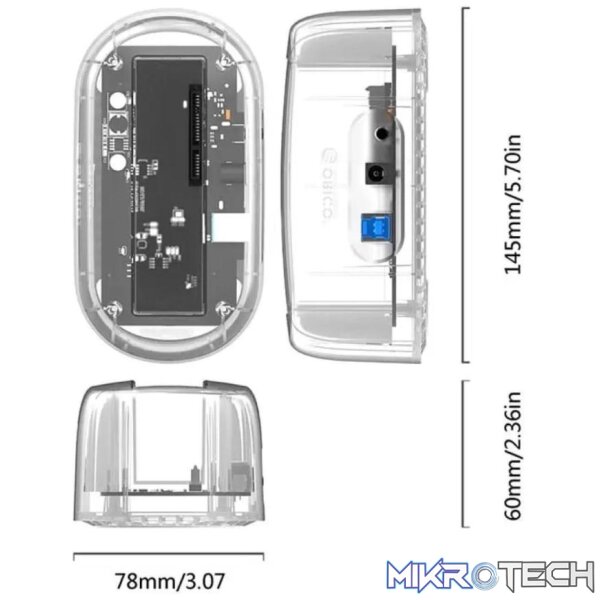 Orico 2.5/3.5 Inch Transparent Hdd Hard - Image 3