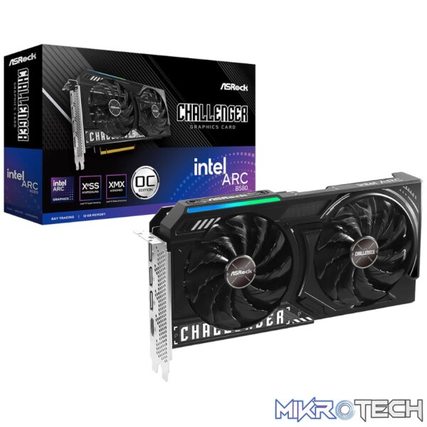 ASRock Intel Arc B580 Challenger OC 12GB GDDR6 192-BIT Graphics Card ASRock Intel Arc B580 Challenger OC 12GB GDDR6 192-BIT Graphics Card
