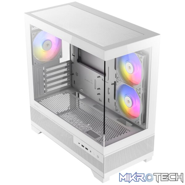 Antec CX500M Micro-ATX | ITX RGB Mini-Tower Gaming Chassis Type-C - White - Image 5
