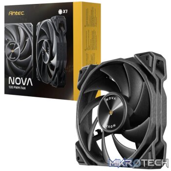 Antec NOVA 120 PWM Fan with Speed Controller - Black