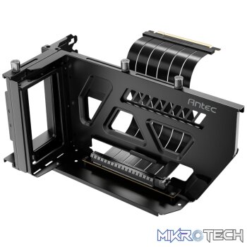 Antec SHIFT Vertical GPU Bracket with PCIe 4.0 Riser Cable – Black
