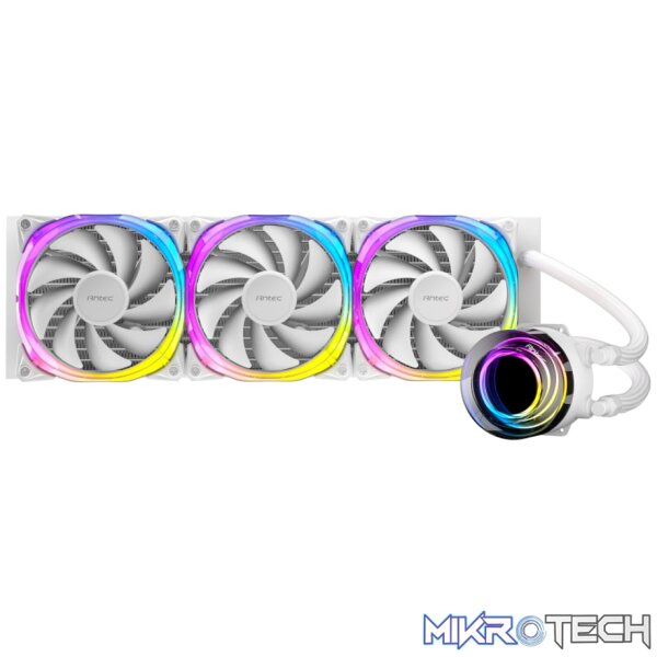 Antec VORTEX 360mm ARGB Liquid CPU Cooler - White Antec VORTEX 360mm ARGB Liquid CPU Cooler - White
