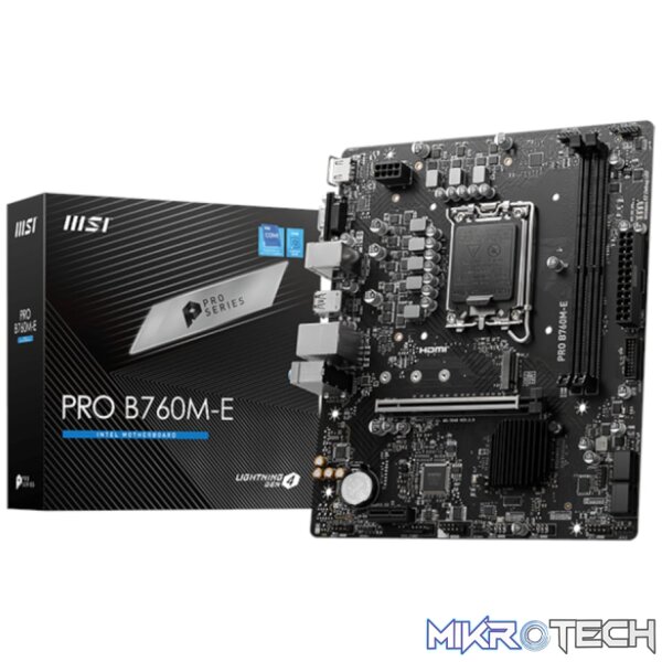 MSI B760M-E PRO DDR5 LGA1700 M-ATX Motherboard MSI B760M-E PRO DDR5 LGA1700 M-ATX Motherboard