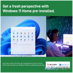 PCBuilder AMD Ryzen 5 PRO 4650G HOME MASTER Windows 11 Desktop PC - Image 2
