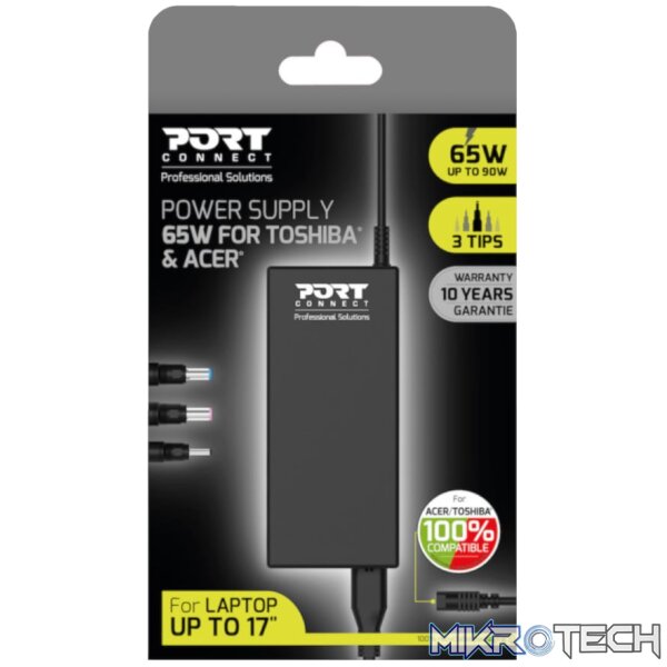 Port Connect 65W Notebook Adapter Acer and Toshiba - Image 4