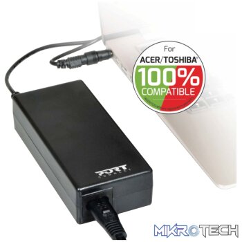 Port Connect 65W Notebook Adapter Acer and Toshiba