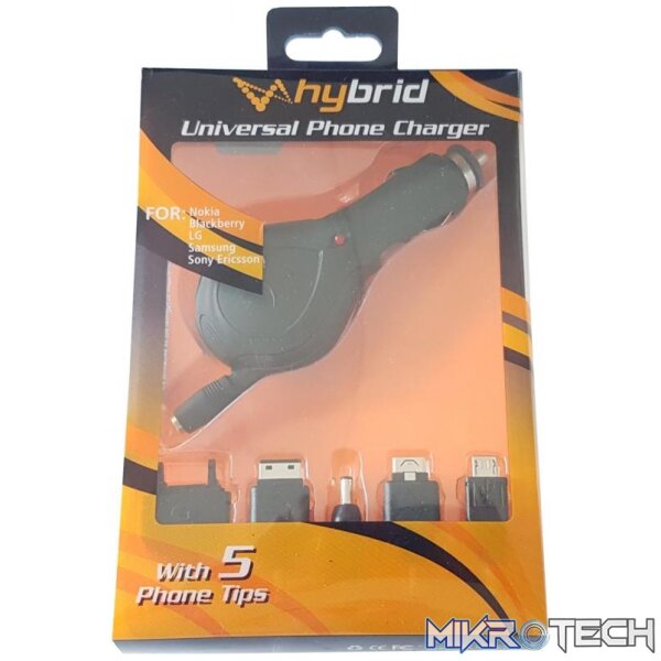 chg5 Universal Car Phone Charger 5In1 - Image 1