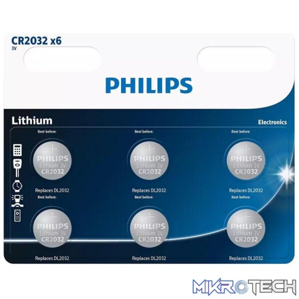 cr2032p6-73 Cr2032 6 Pack - Image 1