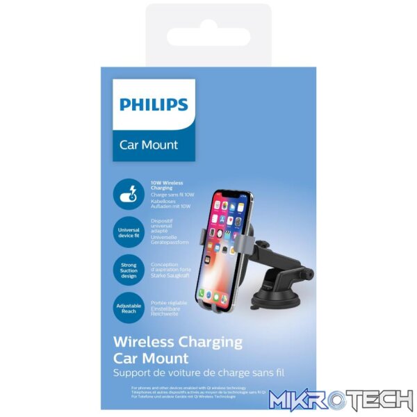 dlk3532q-00-2 Philips Car Mount With Qi Wireless Charger - Image 1
