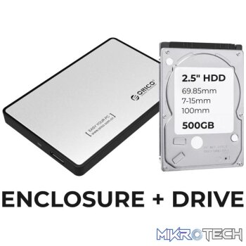 Assembled Silver Ext 500Gb Hdd
