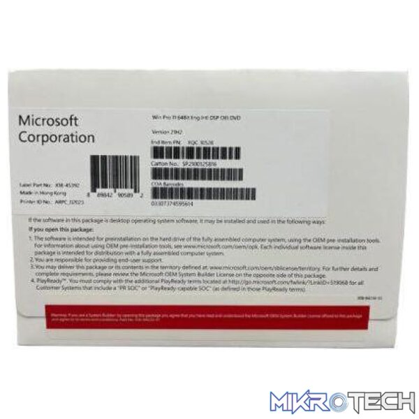 fqc-10528 Win 11 Pro 64Bit Eng 1Pk Dsp Dvd - Image 1