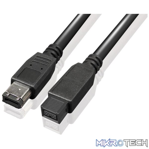 fwr002 Firewire 9 Pin To 6 Pin Cable 1.8M - Image 1