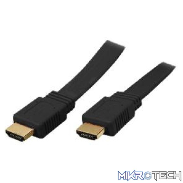 hdm25-0m-black Hdmi M-M 25M(Ver 1.4) Black Flat - Image 1