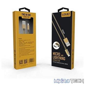 Ldnio Charging & Data Cable 2 In 1
