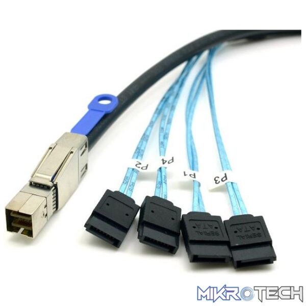 msas-2 External Mini Sas To 4 Sata 2Mtr - Image 1