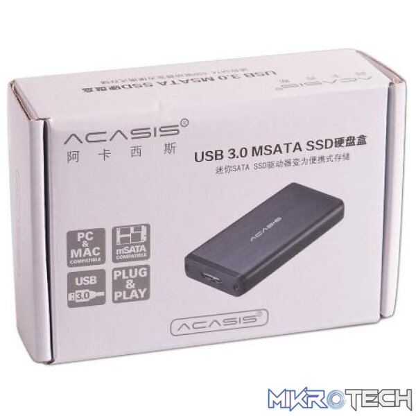 msata Msata To Usb 3.0 Ssd Enclosure Adapter - Image 1