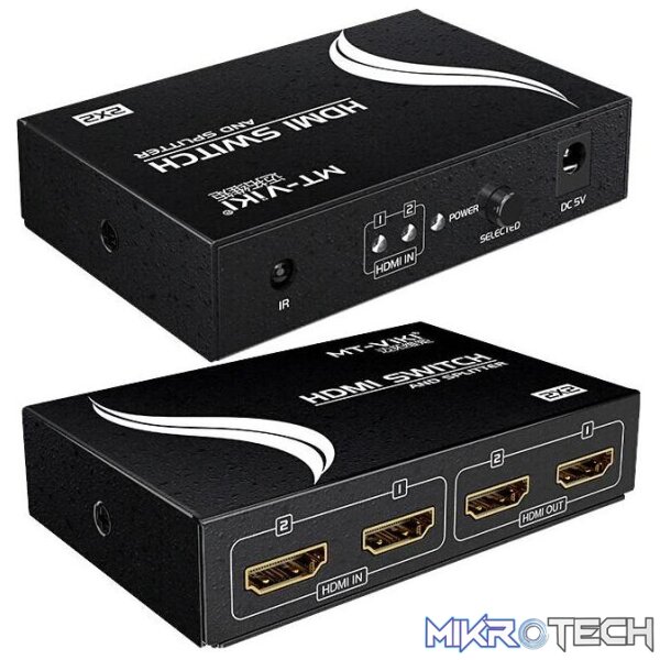 2 In 2 Out Hdmi Switch And Splitter - Image 2