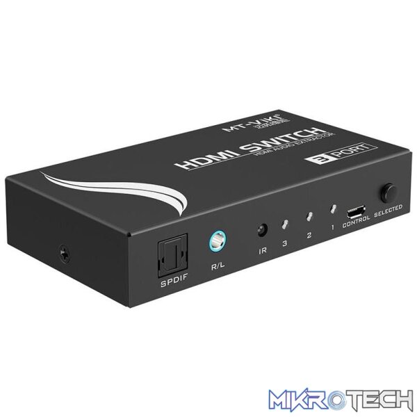 3 Port Hdmi Switch With Audio - Image 2