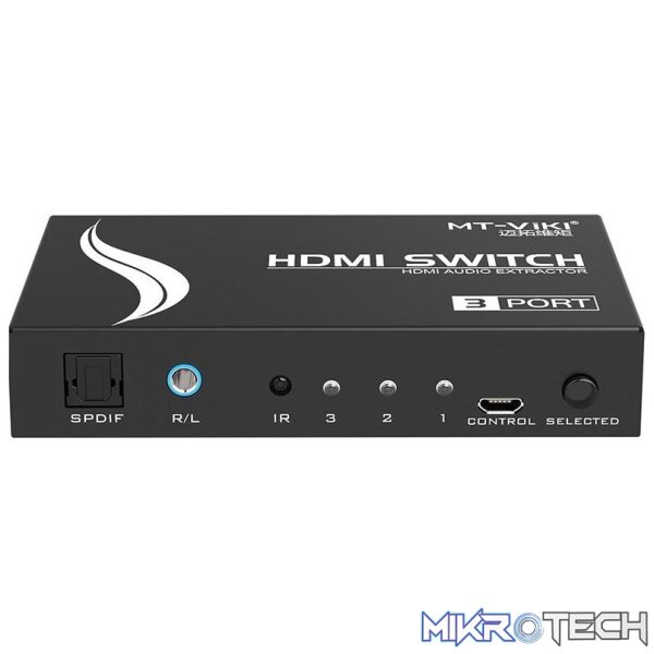 mt-sw003 3 Port Hdmi Switch With Audio - Image 1