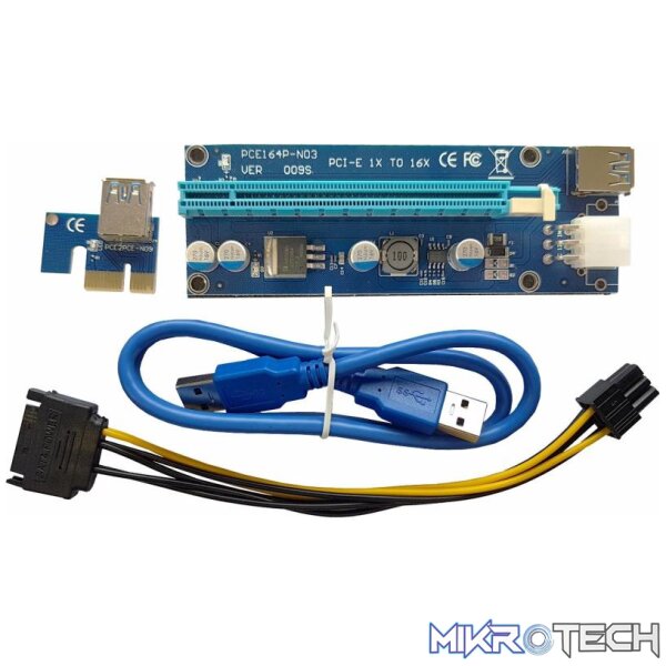 pcie-5 Pci-E Riser With 6Pin - Image 1